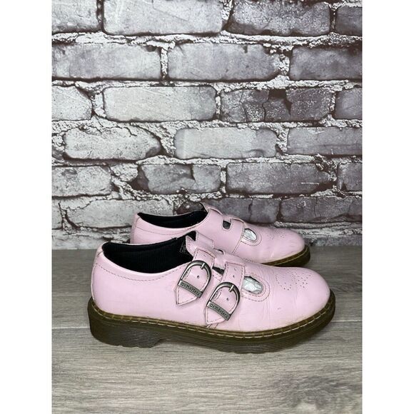 Dr. Martens 8065 J Pink Patent Leather Mary Jane Strap Shoes Women Sz 34EU/3M US - Picture 3 of 16